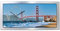 Kreative Feder Golden Gate Bridge Wanduhr 3D XXL Designer leise Funk Motiv Funkuhr Wandbild modernes Design WAA088FL (80x40 cm leise Funkuhr)