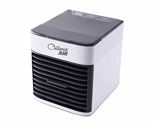 JML Air Cooler, Portable Fan and Humidifier - Chillmax Air Pure Chill 2.0, 4-Speed Settings with Dual Mist Spray Jets, Evaporative Hydro-Chill Filter, Easy Clean Alternative Air Conditioning Unit