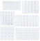 TUPARKA 193 Pcs Clear Rubber Feet Self Adhesive Bumper Pads Transparent Stick Buffer Pads for Furniture Glass Cabinets Crafts Coasters 6 Size