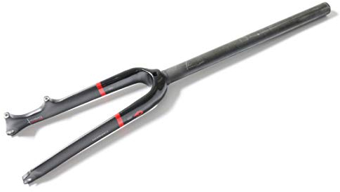 HIOD Full Carbon Fiber Bike Fork Small Wheel Bicycle C Brake + Disc Brake Fork,Red-B,16-inch