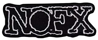 Nofx Silver Punkrock Melodic Hardcore Band_1 Aufnäher Besticktes Patch zum Aufbügeln Applique