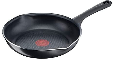 Tefal B5580823 Day by Day - Sartén (32 cm, revestimiento antiadherente de titanio, señal térmica, fácil de limpiar, color negro