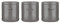 Price & Kensington Accents Tea/Coffee/Sugar Container 750ml Set of 3 Piece Charcoal