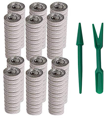 Jzoowar 120 StüCk 30Mm Torf Boden Pflanzen Stopfen Paletten SäMling Boden Block, Saatgut DüNger NäHrstoff Block für Blumen