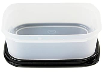 Tupperware Eidgenosse 850 ml schwarz Quadratisch Kompaktbehälter Vorrat Modular
