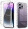 LAPOPNUT Coque pour iPhone 14 Pro Coque Transparente Silicone 360 Degrés Protection Intégrale Antichoc et Anti-Rayures Fine Étui Tactile Deux Couches Case Housse pour Apple iPhone 14 Pro 6.1 Pouces