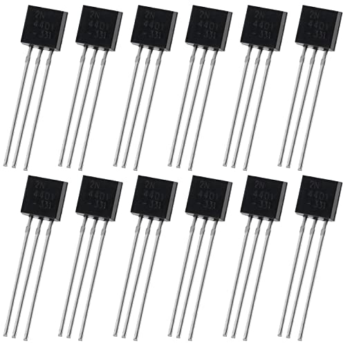 The Lord of the Tools 200 Stück 2N4401 TO-92 NPN Transistor 40V 0,6A für elektronische DIY Projekt Verstärker Solarpanel Ladegerät Schaltung Produktentwicklung Schaltnetzteil