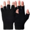 DOVORTEX Fingerless Gloves for Men & Women, Winter Knitted Thermal Gloves with Soft Lining, Insulated Cold Weather Gloves for Outdoor, Driving, Work, One Size, Black