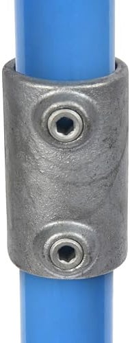 Galvanized Tube Fittings - (149 External Joiner Sleeve-34mm OD Tube B34) Steel Connectors for Plumbing, & DIY Projects | Pipe Fittings for Residential & Industrial Use | 2PK