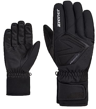 Ziener Herren GATIS Ski-Handschuhe/Wintersport | wasserdicht atmungsaktiv, black, 9