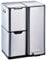 Kitchen Move Papelera de Cocina para la clasificación selectiva 60L HAJA Silver, Acier inoxydable, Acero Inoxidable, 46,7x39x71.9cm