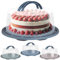 My-goodbuy24 KuchentransportboxTransportbox rund, Tortentransportbox mit Haube und Griff, Kuchen-Torten, Kuchenbox, Tortenbehälter, Tortenglocke Ø 34cm, Höhe 15 cm - Taupe
