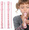 Blockflöte Kinder,Yiyifor 2 Stück Blockflöte für Kinder Anfänger,Sopran Blockflöte Deutsche Griffweise,6-Loch Flöte und 8-Loch Flöte für Erwachsene,Recorder mit Reinigungsstift und Bedienungsanleitung