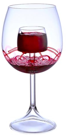 Bicchiere da vino aerato, bicchiere da decanter da vino - per vetri di aerazione | Decanter per bicchieri da vino a fondo e calice per feste, casa, uffici, hotel