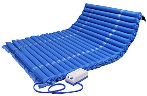Anti-Dekubitus-Matratze, verbreiterte, bequeme Wechselluftdruckmatratze mit Pumpe, aufblasbare Bett-Luftauflage, Vorbeugung von Dekubitus und Bett-Luftmatratze, druckentlastende Matratzenauflage