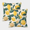 MXRMXR Zitrone Kissenbezüge 2er Set Zierkissenbezug Kuschelkissen für Sofa Schlafzimmer Kissenhülle 40x40cm