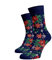 BENAMI | Lustige Socken mit Blumenmuster | Baumwoll-Hochsocken für Damen und Herren