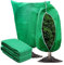 KUWUNG 2 Piezas Malla Antiheladas Invierno, Funda para Plantas con Cremallera y Cordón, Manta Termica Plantas,Tela Antiheladas para Plantas, Protección de Plantas Invierno (80 x 120 cm)