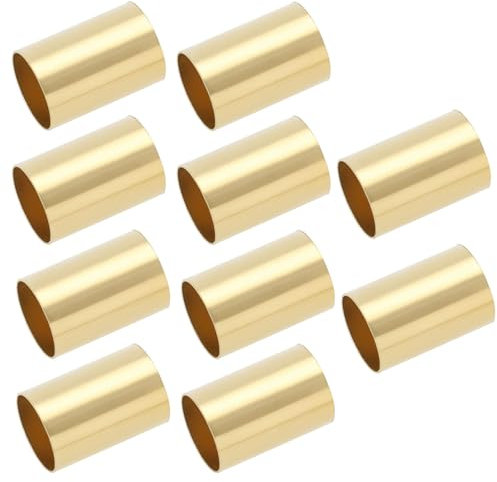 Create idea Lot de 10 Manchons de Potentiomètre en Laiton de 6,35 Mm de Diamètre Extérieur Et 6,04 Mm de Diamètre Intérieur pour Guitare