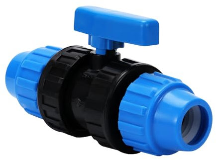 FIFIBANG Raccordo per Tubo PE 25 mm, Raccordo a Compressione 25mm in Plastica PP Raccordo a Vite per Sistemi di Approvvigionamento Idrico e Irrigazione, 1 Pezzi