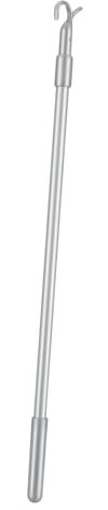 Garneck Vertical Blinds Wand 24 Inch Loft Ladder Pole with Hook - Telescopic Window Opener for Windows - Versatile Blind Wand and Hatch Accessory and Lightweight Design for Easy Use