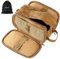 Elviros Kulturbeutel für Herren mit großem Fassungsvermögen, Make-up-Tasche mit wasserdichtem PU,30,5 x 16.5 x 17.5 cm, Elegant und langlebig, Toffee
