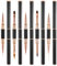 Double-Ended Nail Art Brush Set, 5 Pcs Reusable Lightweight Nails Liner Brush Black Practical Nail Art Tools for Acrylic Application Salon at Home DIY Manicure Paint Drawing