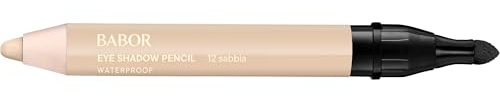 BABOR Eye Shadow Pencil 12 sabbia, langhaftender Lidschatten- & Konturenstift, wisch- & wasserfest, einfache Anwendung, erhältlich in 10 Farben, 1,6 g