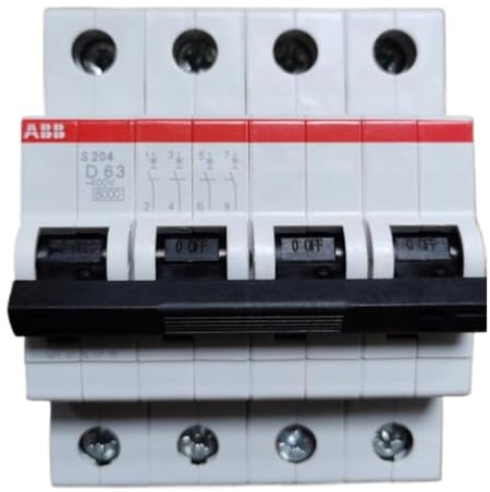 JNVFTCUX Disjoncteur Miniature S204-D63 4P 63A 1 pièce
