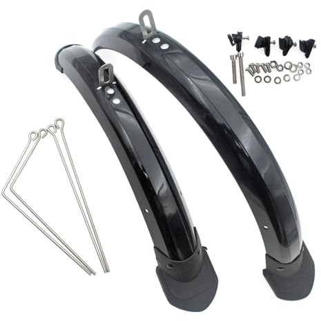 VMDVBNA Fahrrad-Schutzblech 14 16 Zoll Klapp Fahrrad Kotflügel for V Bremse Disc Bike Fender Vorne Hinten Schlamm Schutz Flügel für Rad(16 inch disc Brake)