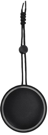 EMUKOEP Haut-Parleur de Douche Bluetooth, Haut-Parleur sans Fil Portable étanche IPX6 avec Ventouse et Lumières LED, pour Piscine, Plage, Camping, Douche (Noir)
