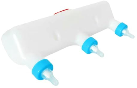 Jinhxofs Station d'alimentation Portable pour Chiots, Chiens et Chats, Capacité de 3 L, avec Couvercle Anti-poussière, Accessoires pour Abreuver Les Animau