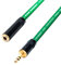 Headphone Extension Cable. 3.5mm Stereo Mini Jack to Female Lead. 1m 3m 5m 10m (5m, Green)