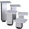 Glvanc, 250mm Height Silver Furniture Legs Aluminum Alloy Cupboard Table Bed Cabinets Sofa Cabinet Feets Adjustable Height 18mm, Set of 4