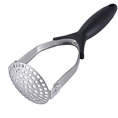 Bi-Komfort Schiacciapatate Inox, Schiacciapatate in Acciaio Inossidabile, Passaverdura Manualmente, Pressa da Patate, Verdure e Frutte