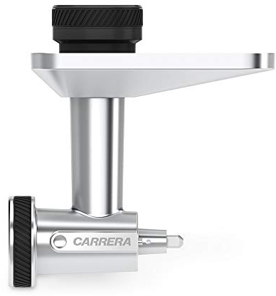 Carrera Meat Mincer Attachment for Stand Mixer 657 - Silver - Stainless Steel 4 Wing Blade with 3 Discs, Sausage Fillers, Kebbe and Biscuit Adapter - Accessory for Meat, Fish, Vegetables - Size 8