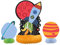 Tischdekorationen - Weltraumparty - 3er-Satz