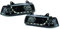 Scheinwerfer Set 3er E36 Bj. 90-99 Dragon Lights klar/schwarz H1+H1