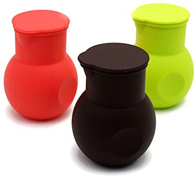 DD-life Lot de 3 pots en silicone pour faire fondre du chocolat, de la sauce au beurre, du lait et du micro-ondes