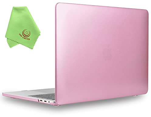 UESWILL Glatte, matte Hartschalenhülle kompatibel mit MacBook Pro 16 Zoll mit Touch Bar & USB-C, Release 2019 2020, Modell A2141, Roségold
