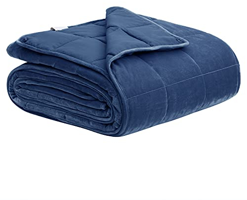 WOLTU Therapiedecke Gewichtsdecke für Erwachsene, 9kg 150x200cm Entspannungsdecke Therapie aus Mikrofaser, Cashmere Feeling Beschwerte Decke Anti Stress, Weighted Blanket für besseren Schlaf