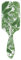 Linomo Hair Brush Tropical Palm Leaves Green Air Cushion Massage Comb for Women Kids, Nylon Brush for Wet Dry Curly Hair