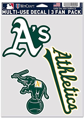 Wincraft Oakland Athletics Multi-Use MLB Aufkleber-Set (3 STK.)