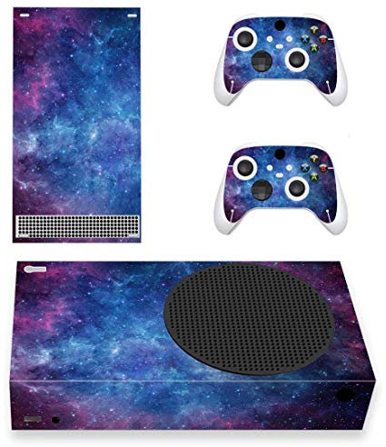 PlayVital Skin für Xbox Series S, Aufkleber Vinyl-Skins Schutzfolie Wrap Abziehbild Abdeckung Stickers Folie für Xbox Series S Konsole Controller-Magischer Himmel