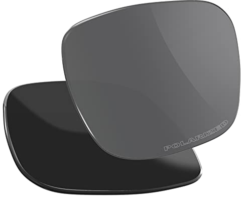 Vaep Verres de rechange en polycarbonate pour Oakley Turbine OO9263 - Polarisés élargis, uranium noir, Turbine