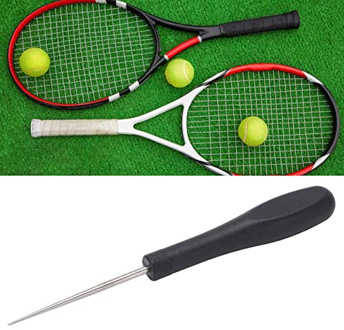 BigKing Tennisschläger-Besaitungswerkzeug, Schläger-Besaitungsahle Gerade Ahle Tennisschläger-Badmintonschläger-Besaitungswerkzeuge Schwarz