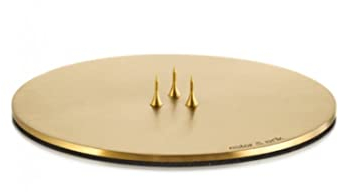 Candle Plate medium, 1 Stück, Gold, Matt