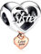 RMMY Charm Anhänger Love You Sister Heart 925 Sterling Silver Pendant Dangle Beads für Europäische Armbänder und Halsketten Chriatmas Birthday Jewelry Gifts for Women