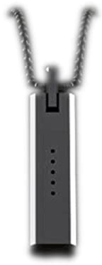 MOOKEENONE Edelstahl-Armband, Halskette zum Aufhängen, mit Kette, 550 mm, für Fitbit Flex 2