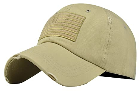 Generisch Mens Usa Flag Washed Cotton Baseball Cap American Flag Trucker Baseball Cap Snapback Cap Usa Flag Usa Flag Patch Military Army Cap